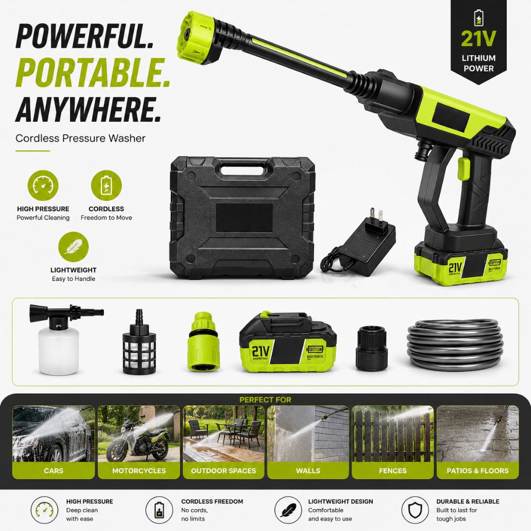 AquaForce™ Cordless Pressure Washer