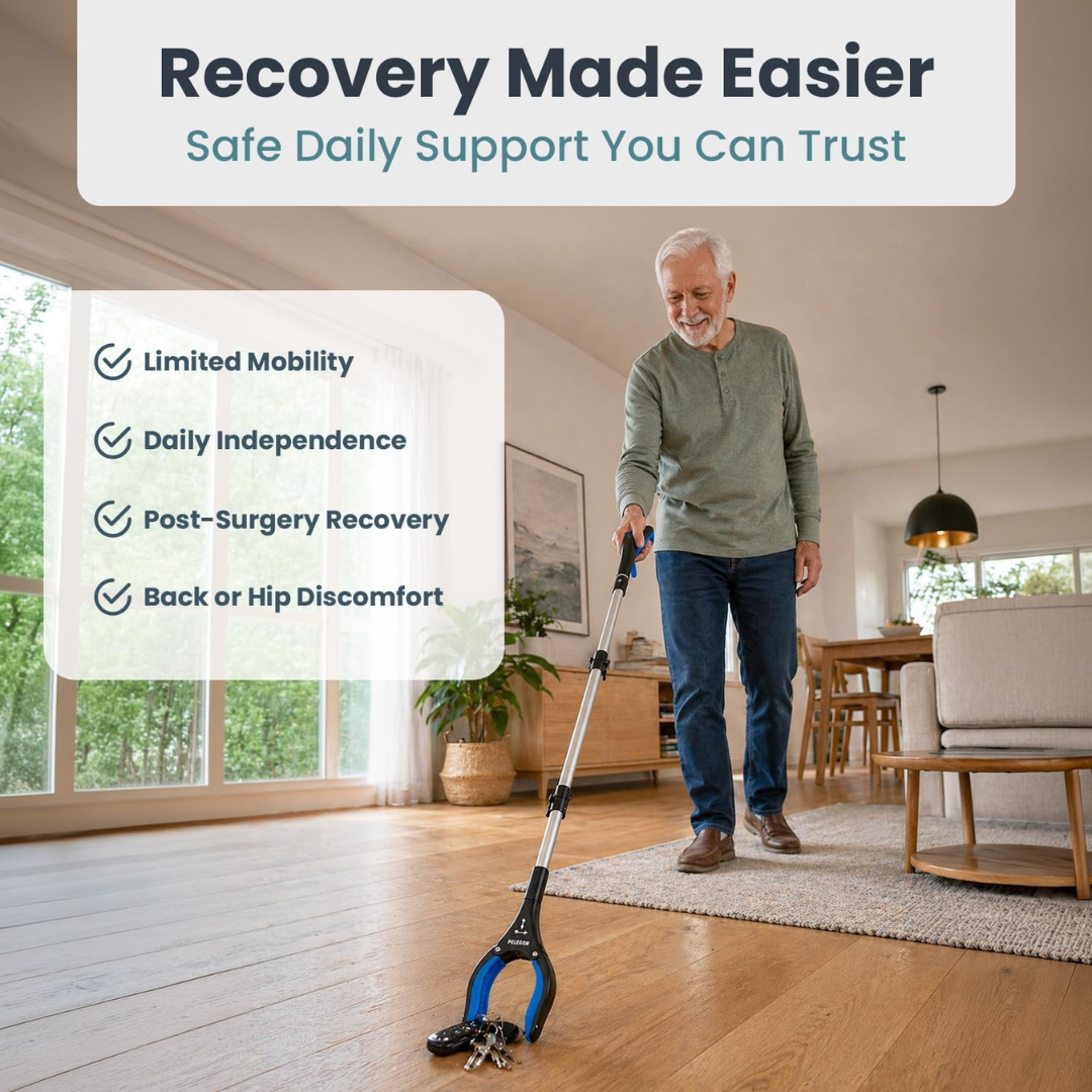 ReachEase™ 43" Extra-Long Reacher & Grabber